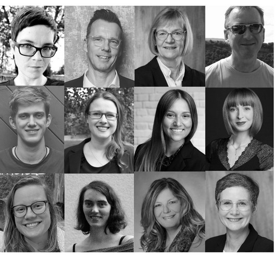 Fotocollage Lehrstuhlteam Fotocollage des Lehrstuhlteams