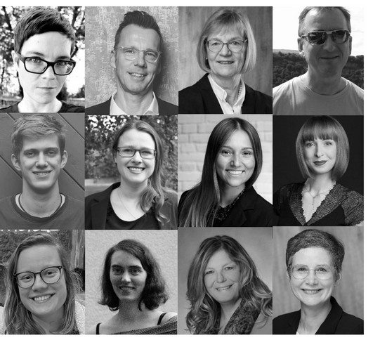 Fotocollage Lehrstuhlteam Photo collage of the chair team