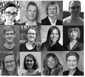 Fotocollage des Lehrstuhlteams