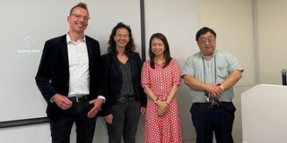 von links nach rechts: Uwe Wilkesmann, Maximiliane Wilkesmann, Barbara Tam, Eric Tsui.