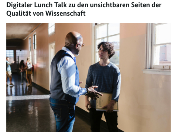 Screenshot der Meldung auf der BMBF Webseite