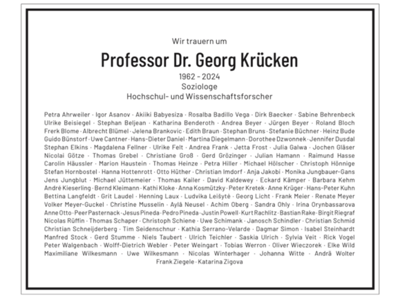 Traueranzeige Georg Krücken