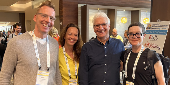 Picture from left to right: Uwe Wilkesmann, Maximiliane Wilkesmann, Richard Ryan, and Sabine Lauer at the SDT Conference.