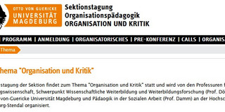 Screenshot Tagungshomepage
